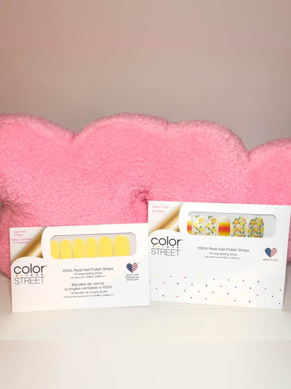 Color Street Bundle of Squeeze The Day & Belgian Buttercup Retired Nail Sets